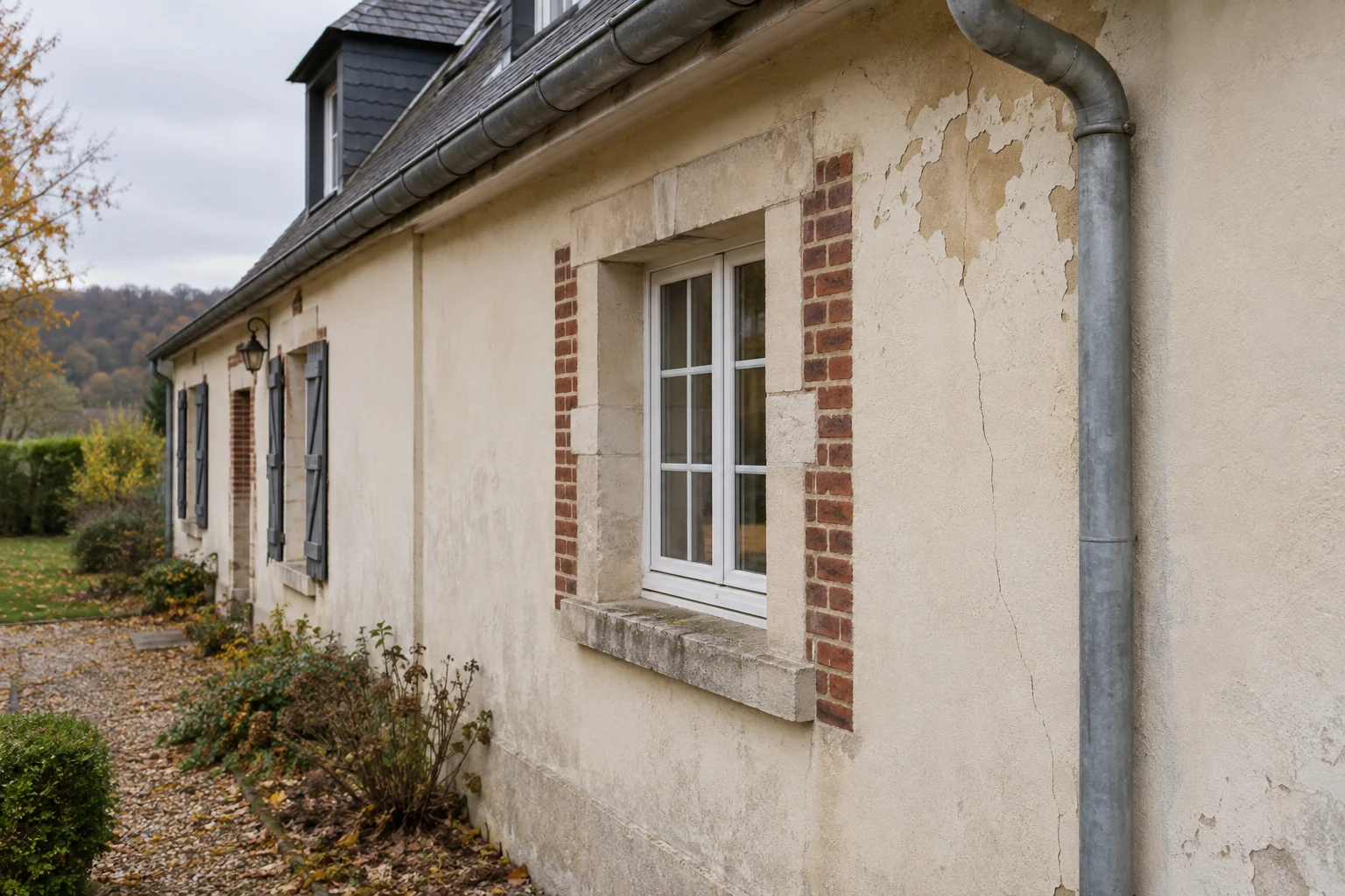 Illustration d’une façade fissurée à examiner